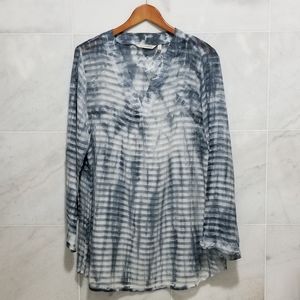 Soft Surroundings Serenity Tunic Rolled Sleeve